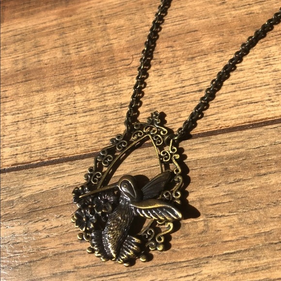 Vintage Hummingbird Necklace - Picture 1 of 2